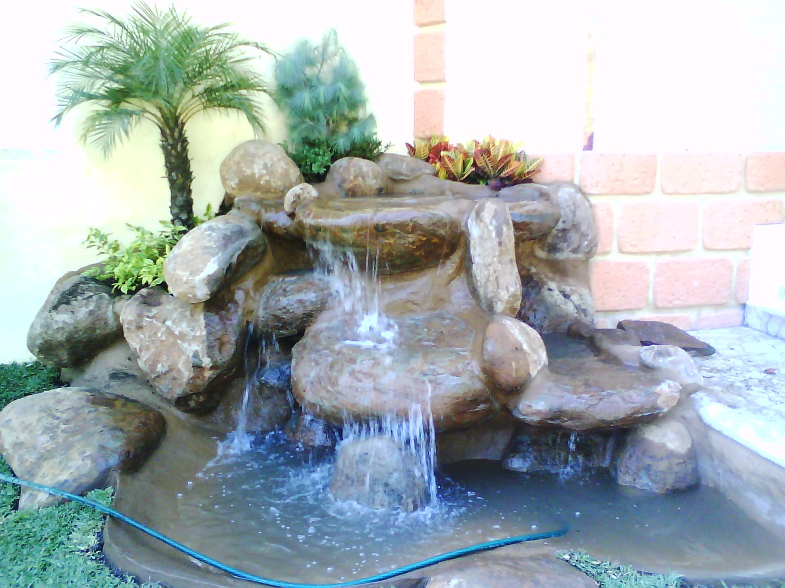 Fuentes de agua para jardín patios fuente de agua decorativa de piedra